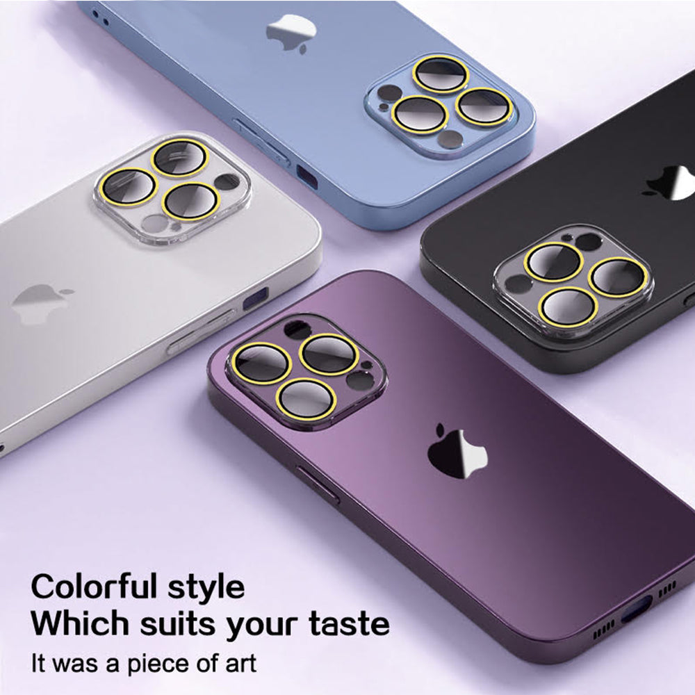 Glossy Ultra Thin Electroplated Camera Lens Protection For iPhone 16 Pro Max