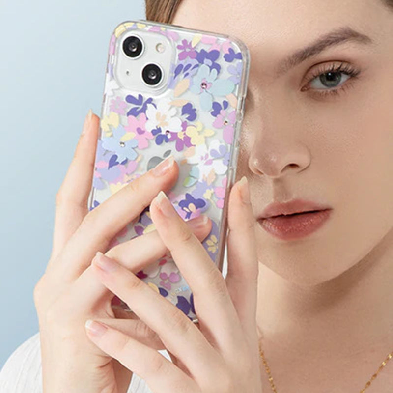 Kingxbar Brilliant Series Pc Flower Tpu Case For iPhone 13 Pro Max - Premium Cases