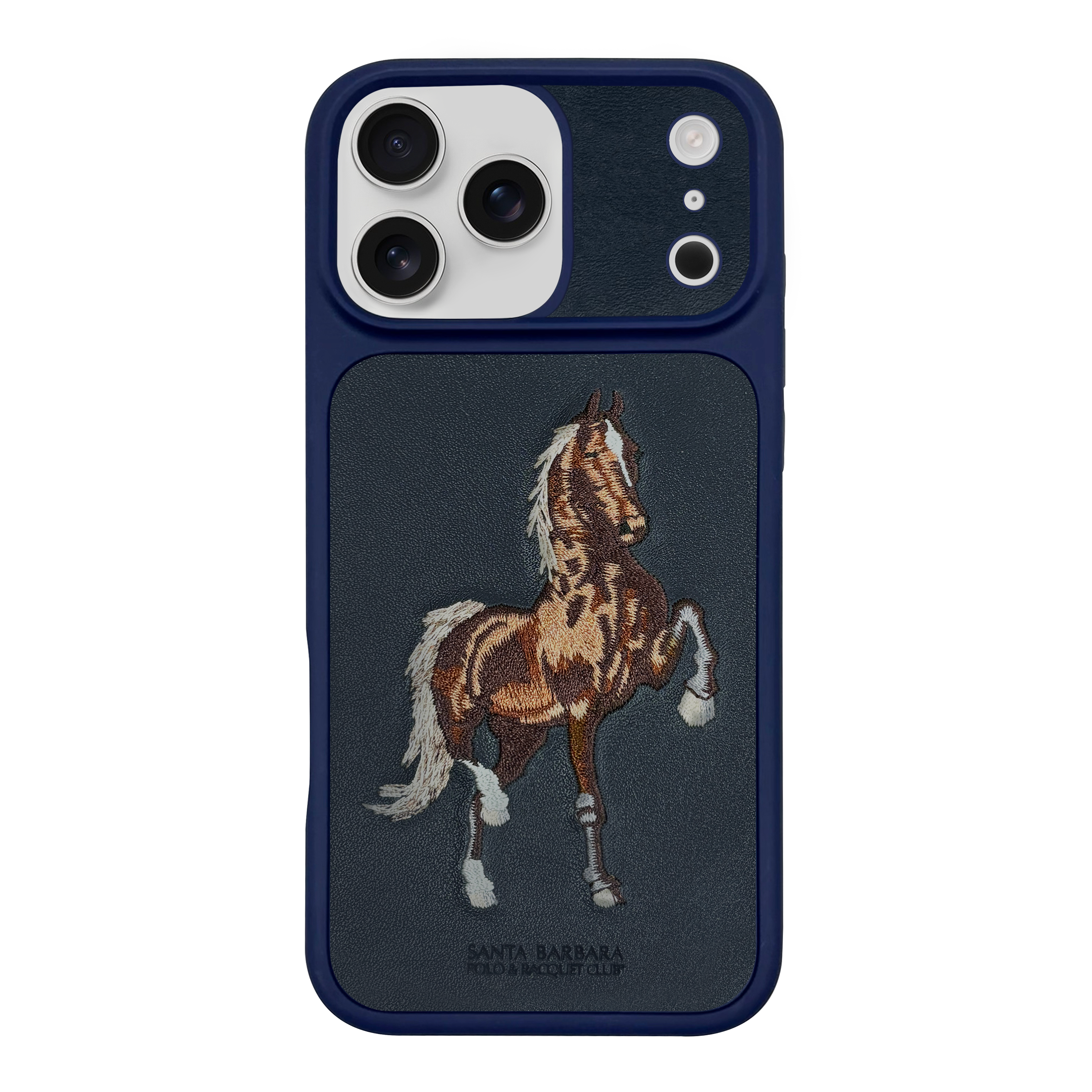 Horse Emoidery Boris Santa Barbara Case For iPhone 17 Series
