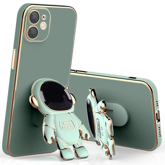 Astronaut Luxurious Gold Edge Back Case For iPhone 11
