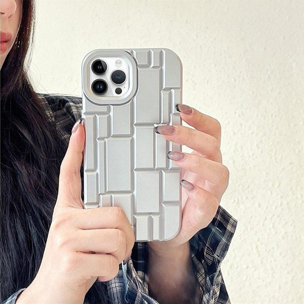 3D Silicone High Elastic line stripe design Case For iPhone 14 Pro Max