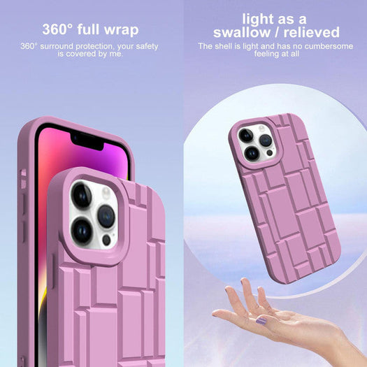 3D Silicone High Elastic line stripe design Case For iPhone