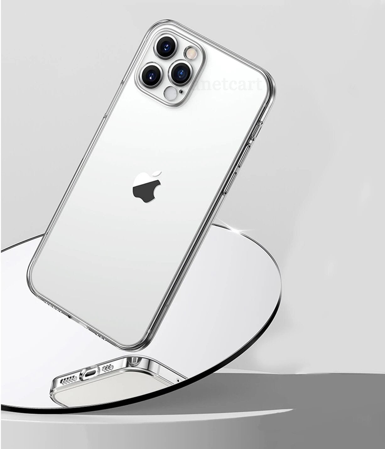 Luxury Square Silicon Clear Case With Camera Protection For iPhone 13 Series - planetcartonline