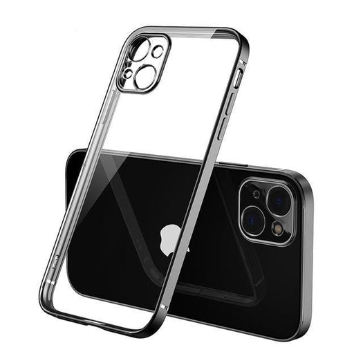 Luxury Square Silicon Clear Case With Camera Protection For iPhone 13 Series - planetcartonline