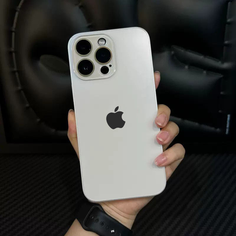 Glossy Ultra Thin Electroplated Camera Lens Protection For iPhone 16 Pro Max