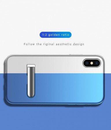 Auto-Fit Magnetic Contrast Colour Kickstand Case For iPhone X/XS - Planetcart
