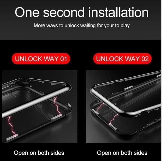 Electronic Auto-Fit Magnetic Glass Case For iPhone 11 Pro - Planetcart