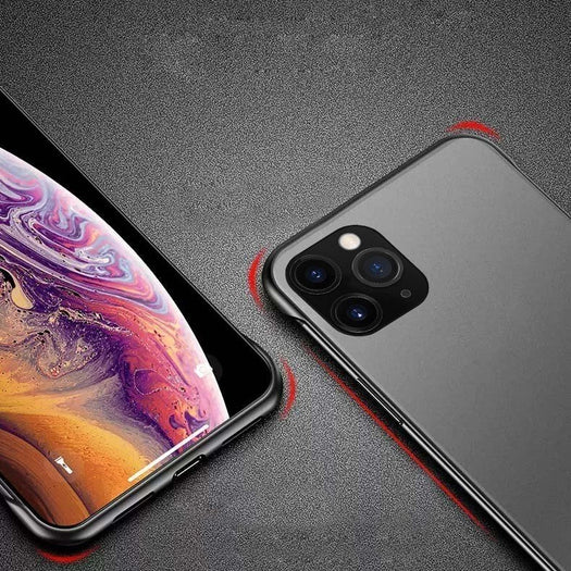 Frameless Semi Transparent Finger Ring Case For iPhone 11 Pro - Planetcart