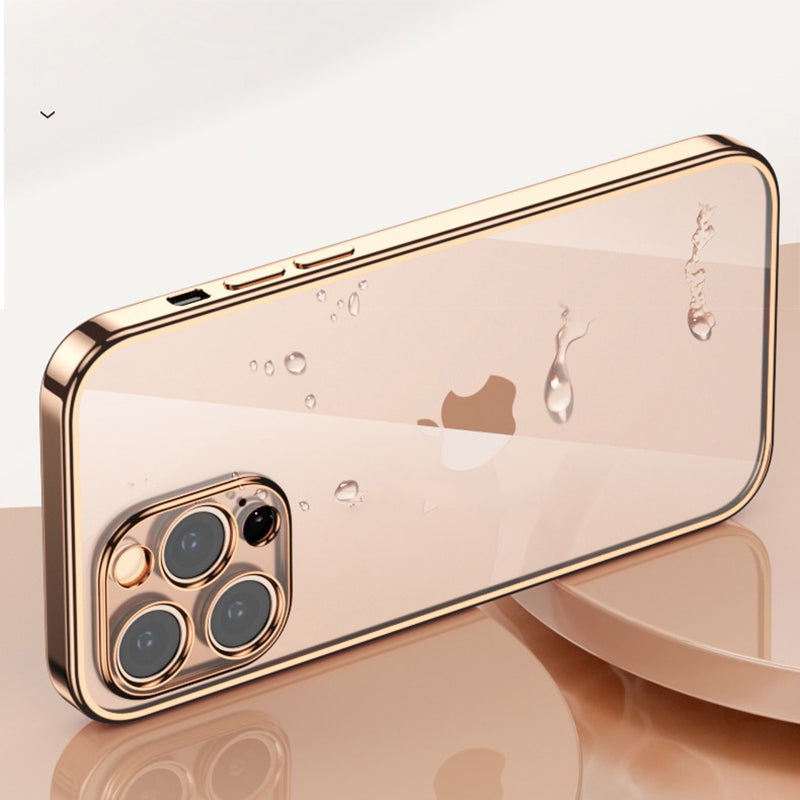 Luxury Square Silicon Clear Back Case With Camera Protection For iPhone 11 Pro - Premium Cases