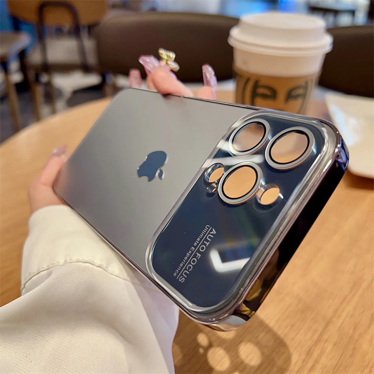 New design Lens Glass Case For iPhone 15