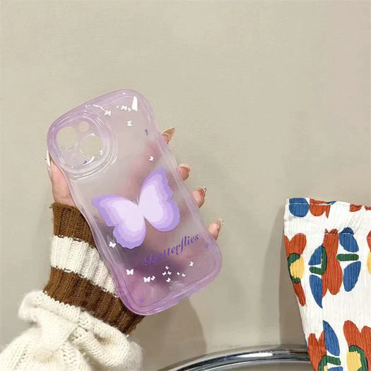 Butterflies Shockproof Back Case For Apple iPhone 15 Pro