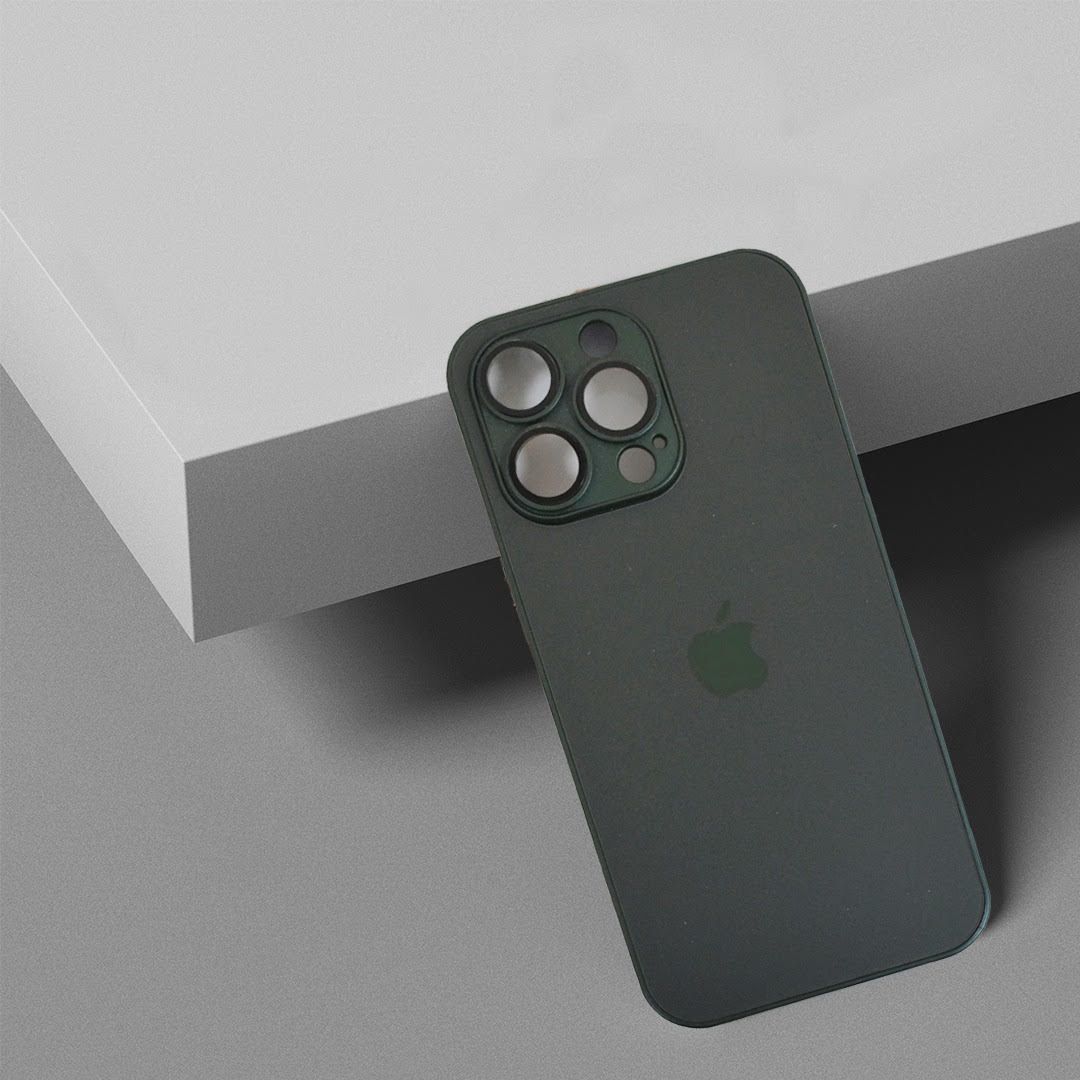 Premium Glass Back Case With Camera Lens Protector For iPhone 14 Series