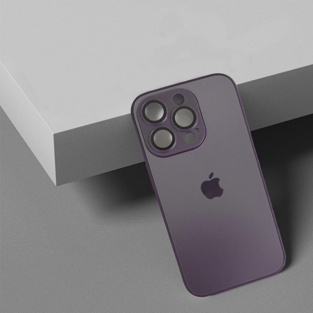 Premium Glass Back Case With Camera Lens Protector For iPhone 13 Series