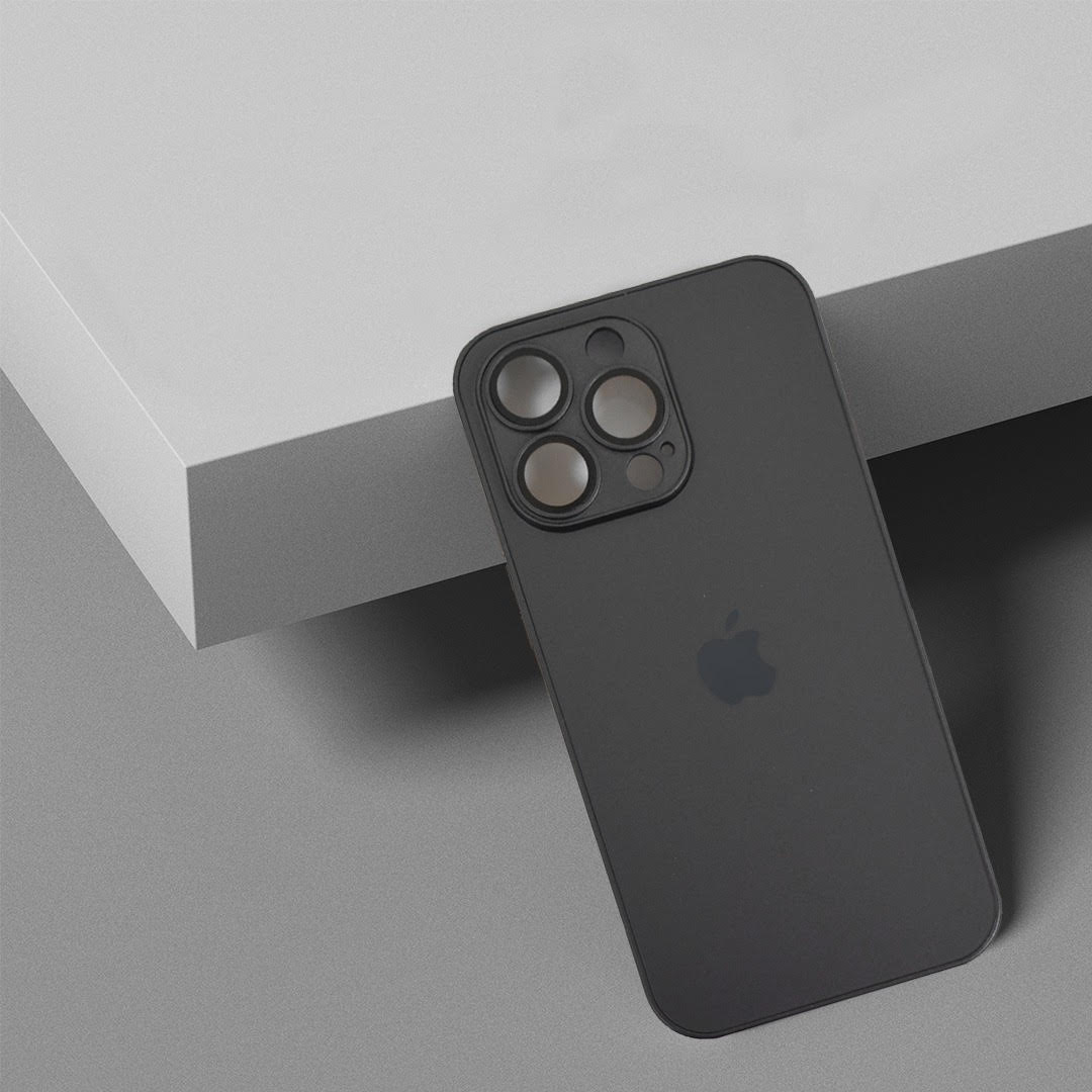 Premium Glass Back Case With Camera Lens Protector For iPhone 13 Series